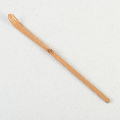 Bamboo Chashaku Tea Scoop by Nishikawa Baigen — Inscribed by Zen Master Fujii Kaido, Daitokuji, with Original Tube and Box