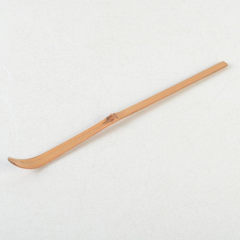 Bamboo Chashaku Tea Scoop by Nishikawa Baigen — Inscribed by Zen Master Fujii Kaido, Daitokuji, with Original Tube and Box