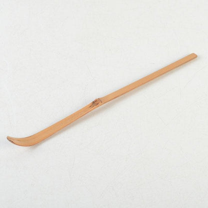 Bamboo Chashaku Tea Scoop by Nishikawa Baigen — Inscribed by Zen Master Fujii Kaido, Daitokuji, with Original Tube and Box