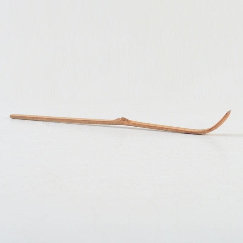 Bamboo Chashaku Tea Scoop by Nishikawa Baigen — Inscribed by Zen Master Fujii Kaido, Daitokuji, with Original Tube and Box