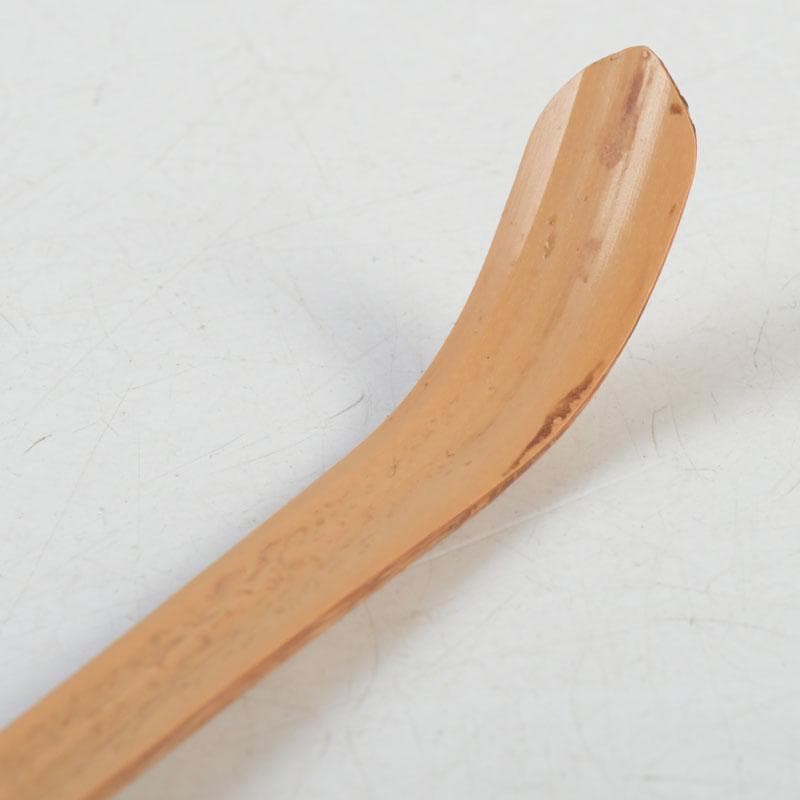 Bamboo Chashaku Tea Scoop by Nishikawa Baigen — Inscribed by Zen Master Fujii Kaido, Daitokuji, with Original Tube and Box
