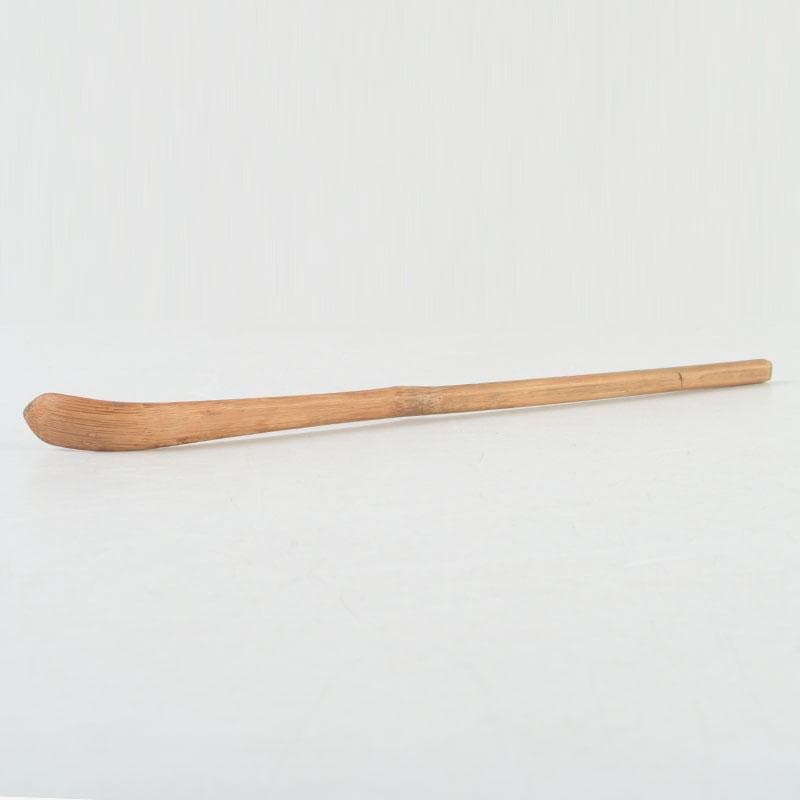 Bamboo Chashaku Tea Scoop by Nishikawa Baigen — Inscribed by Zen Master Fujii Kaido, Daitokuji, with Original Tube and Box