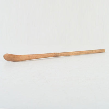 Bamboo Chashaku Tea Scoop by Nishikawa Baigen — Inscribed by Zen Master Fujii Kaido, Daitokuji, with Original Tube and Box