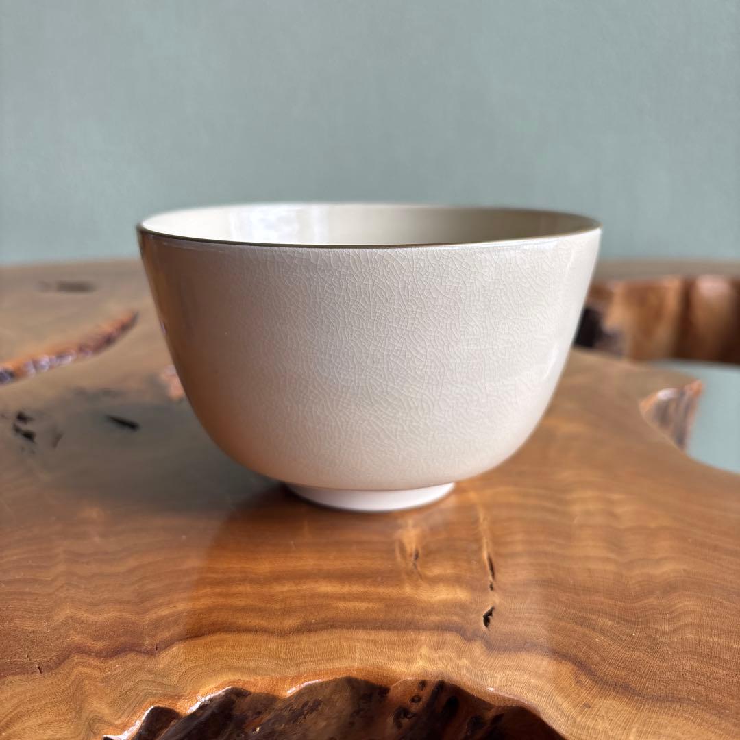 Kato Kizan Chawan Samurai Warrior Iro-e Kyo-yaki Tea Bowl