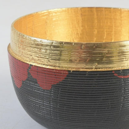 Senpo — Kikukiri Jurin Natsume | Chrysanthemum & Paulownia on Kenjo-Carved Black Lacquer | Tomobako