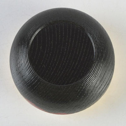 Senpo — Kikukiri Jurin Natsume | Chrysanthemum & Paulownia on Kenjo-Carved Black Lacquer | Tomobako