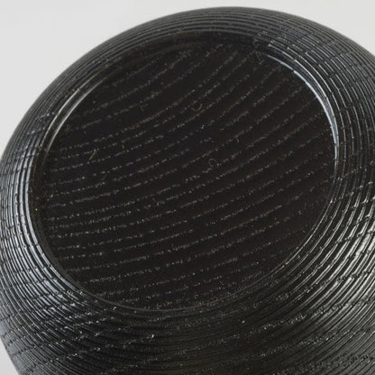 Senpo — Kikukiri Jurin Natsume | Chrysanthemum & Paulownia on Kenjo-Carved Black Lacquer | Tomobako