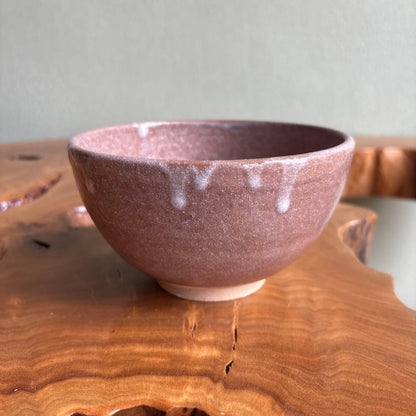 Karatsu Ware Matcha Bowl by Mogi Noboru (Museki) — Hiiro Glaze Drips, Signed Wooden Box