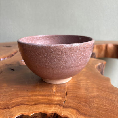 Karatsu Ware Matcha Bowl by Mogi Noboru (Museki) — Hiiro Glaze Drips, Signed Wooden Box