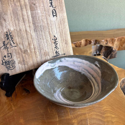 Kato Shunto Hakeme Hira-Chawan — Dragon Kiln, Signed Box
