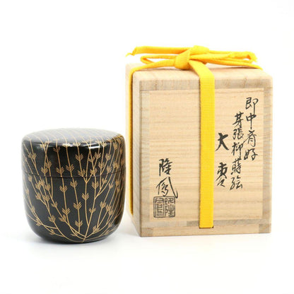 Ishii Ryuho — Sokuchusai Preference Budding Willow Maki-e O-Natsume | Urasenke Tea Caddy