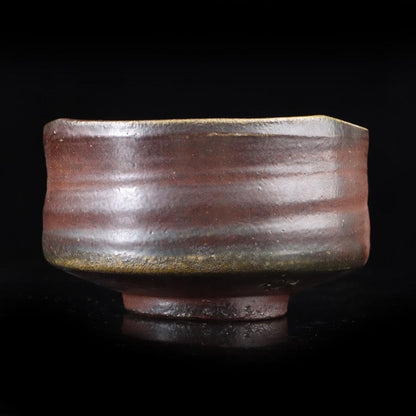 Morimoto Katsura Bizen Tea Bowl Wood Fired Chawan Hi-iro Goma Ash Glaze