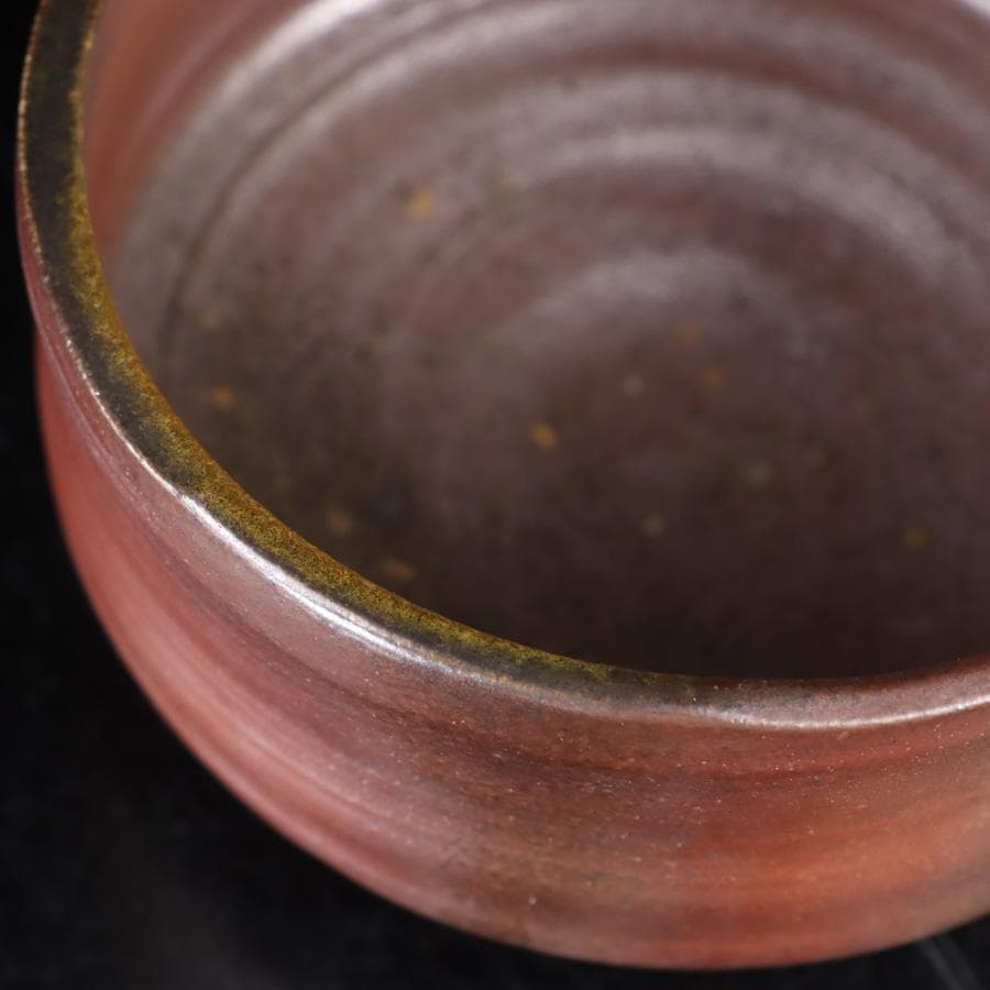 Morimoto Katsura Bizen Tea Bowl Wood Fired Chawan Hi-iro Goma Ash Glaze