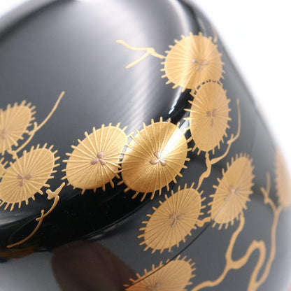 Omotesenke Jimyosai Inscribed Karamatsu Maki-e Lacquer O-Natsume — Grand Master Tea Caddy