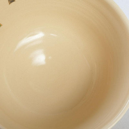 Miyake Yoshun Kyo-ware Iro-e Bamboo & Sparrow Tea Bowl with Tomobako