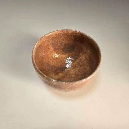 Hagi Ware Gohon Tea Bowl – Pink Blush Kiln Effects – Umeda Toraku – Matcha Chawan – Japan