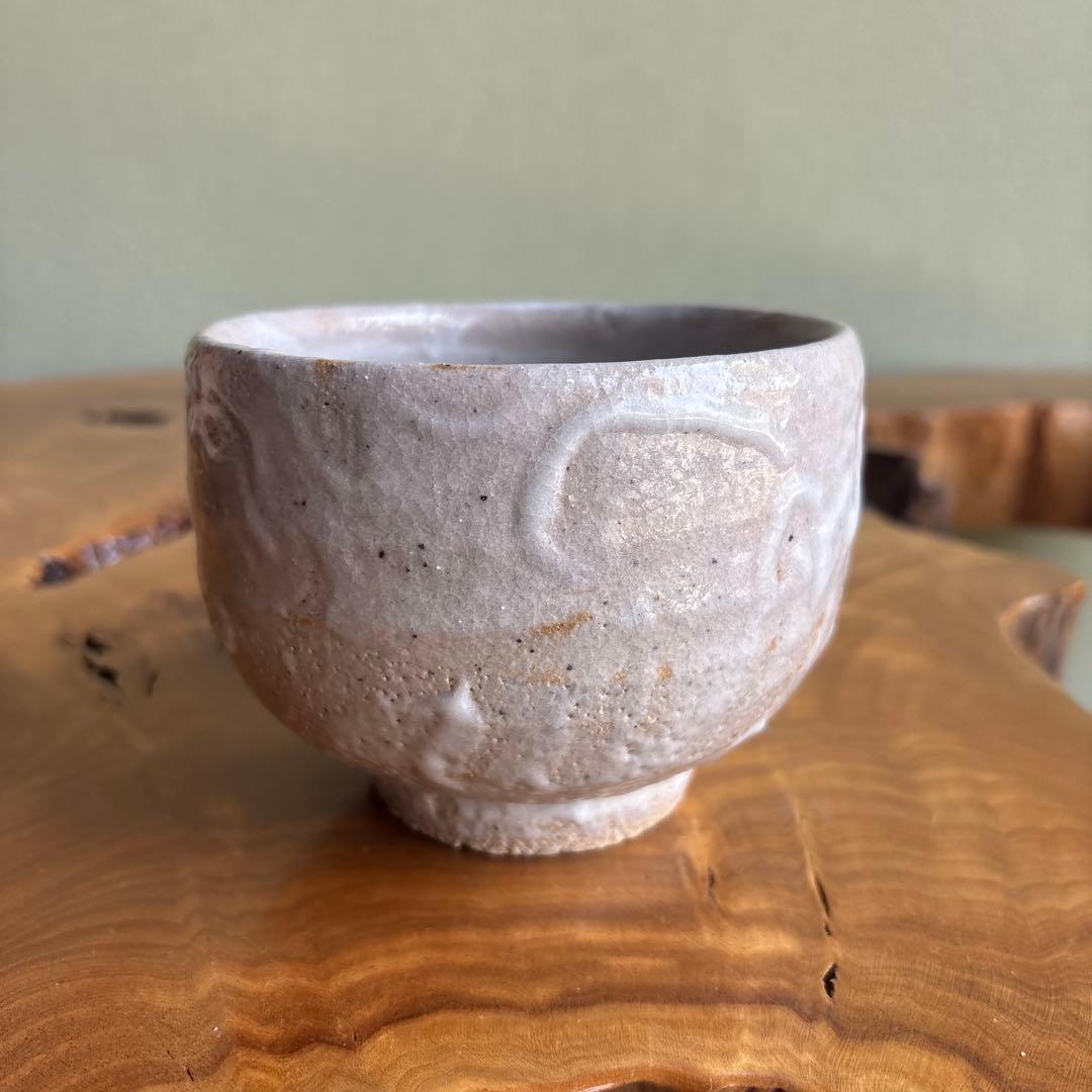 White Glaze Matcha Bowl by Mori — Kohiki Style Chawan with Signed Wooden Box