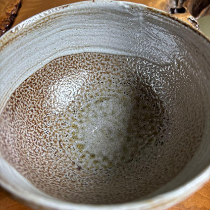Salt-Glazed Hakeme Matcha Bowl by Usuda Koji — Japanese Tea Ceremony Chawan with Signed Tomobako