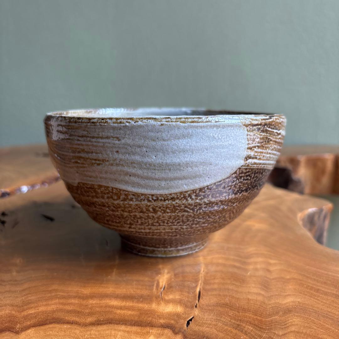 Salt-Glazed Hakeme Matcha Bowl by Usuda Koji — Japanese Tea Ceremony Chawan with Signed Tomobako