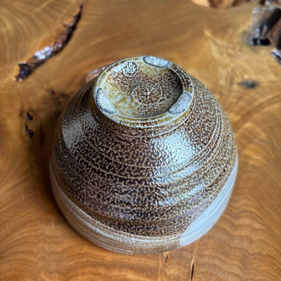 Salt-Glazed Hakeme Matcha Bowl by Usuda Koji — Japanese Tea Ceremony Chawan with Signed Tomobako