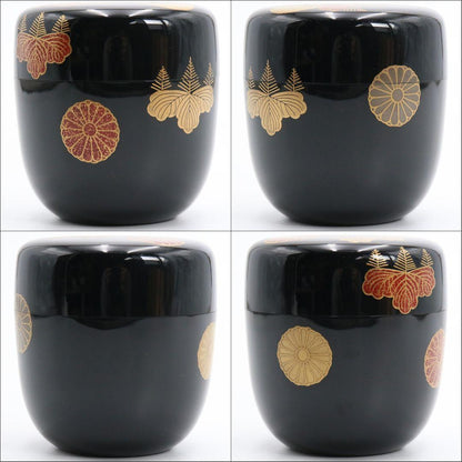 Nushi Kasho Kodai-ji Maki-e Gold Chrysanthemum Natsume Tomobako