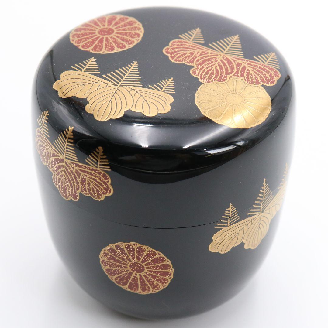 Nushi Kasho Kodai-ji Maki-e Gold Chrysanthemum Natsume Tomobako