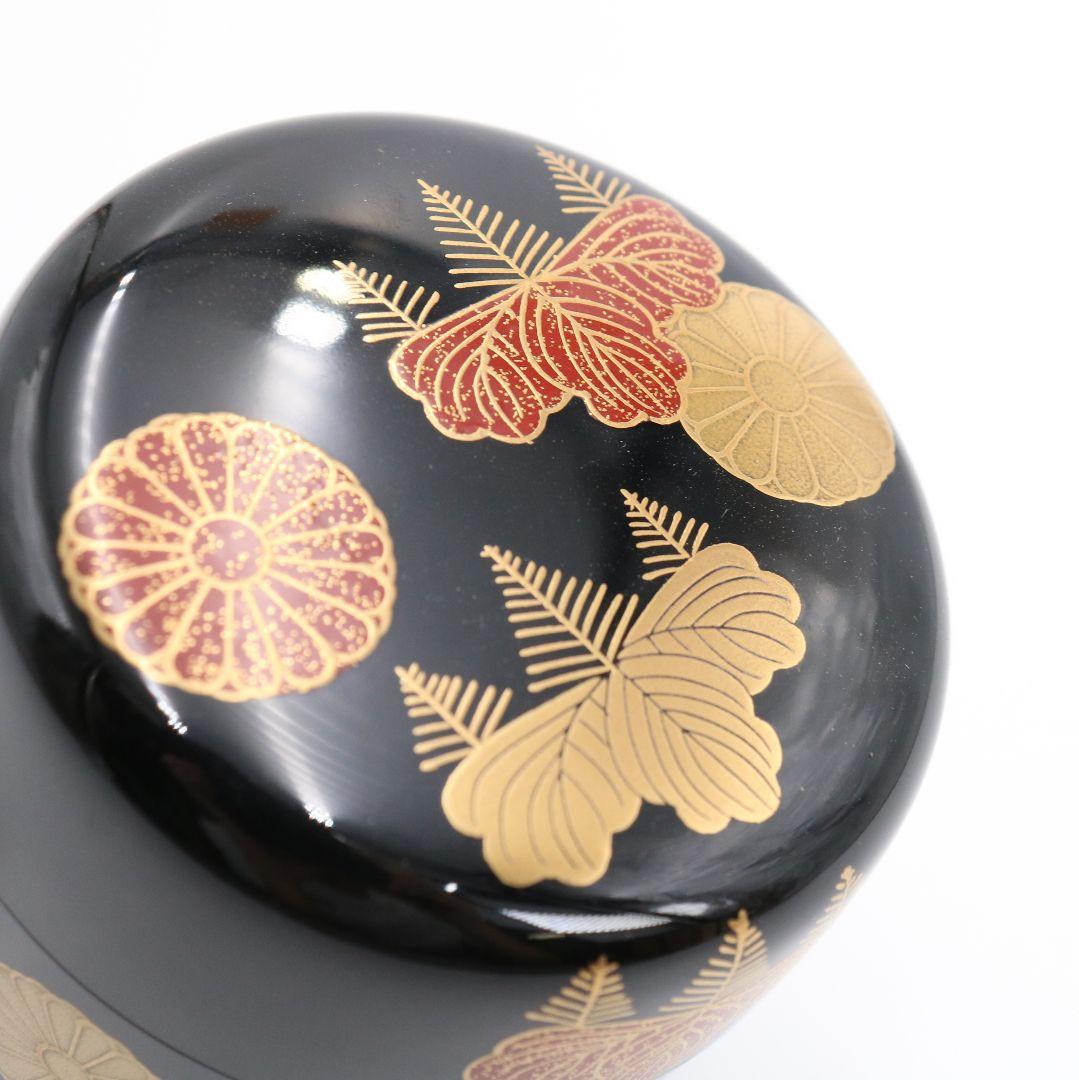Nushi Kasho Kodai-ji Maki-e Gold Chrysanthemum Natsume Tomobako
