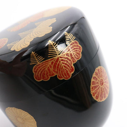 Nushi Kasho Kodai-ji Maki-e Gold Chrysanthemum Natsume Tomobako