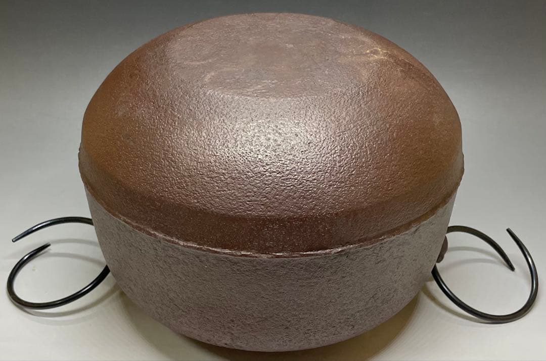Amida-gama Tea Kettle by Living National Treasure Takahashi Keitei | Iron Chagama Box