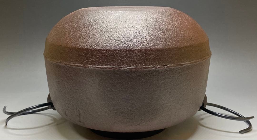 Amida-gama Tea Kettle by Living National Treasure Takahashi Keitei | Iron Chagama Box