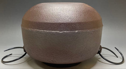 Amida-gama Tea Kettle by Living National Treasure Takahashi Keitei | Iron Chagama Box