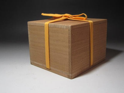 Ko-Shino Chawan 'Wabi no Tomo' — Iron-Painted Reeds, Omotesenke Seisai Kaō