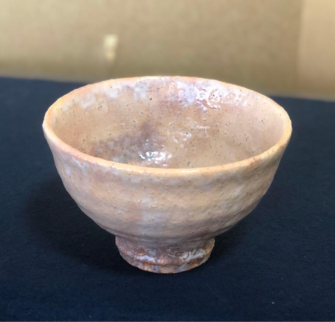 Tsuno Seiun Hagi Ware Tea Bowl — Seiun Kiln, Warm Earth Tones, Kiln-Fire Effects