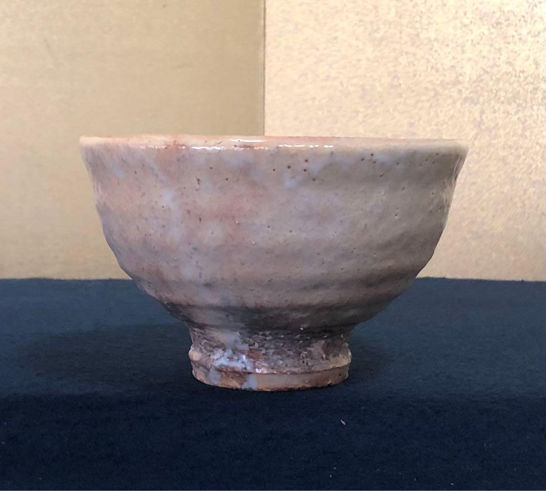 Tsuno Seiun Hagi Ware Tea Bowl — Seiun Kiln, Warm Earth Tones, Kiln-Fire Effects