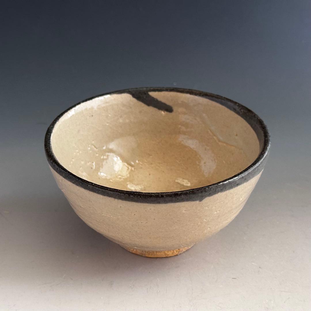 Karatsu Kawakujira Tea Bowl by Nakazato Shigetoshi - Iron Rim Glaze