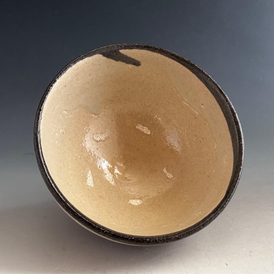 Karatsu Kawakujira Tea Bowl by Nakazato Shigetoshi - Iron Rim Glaze