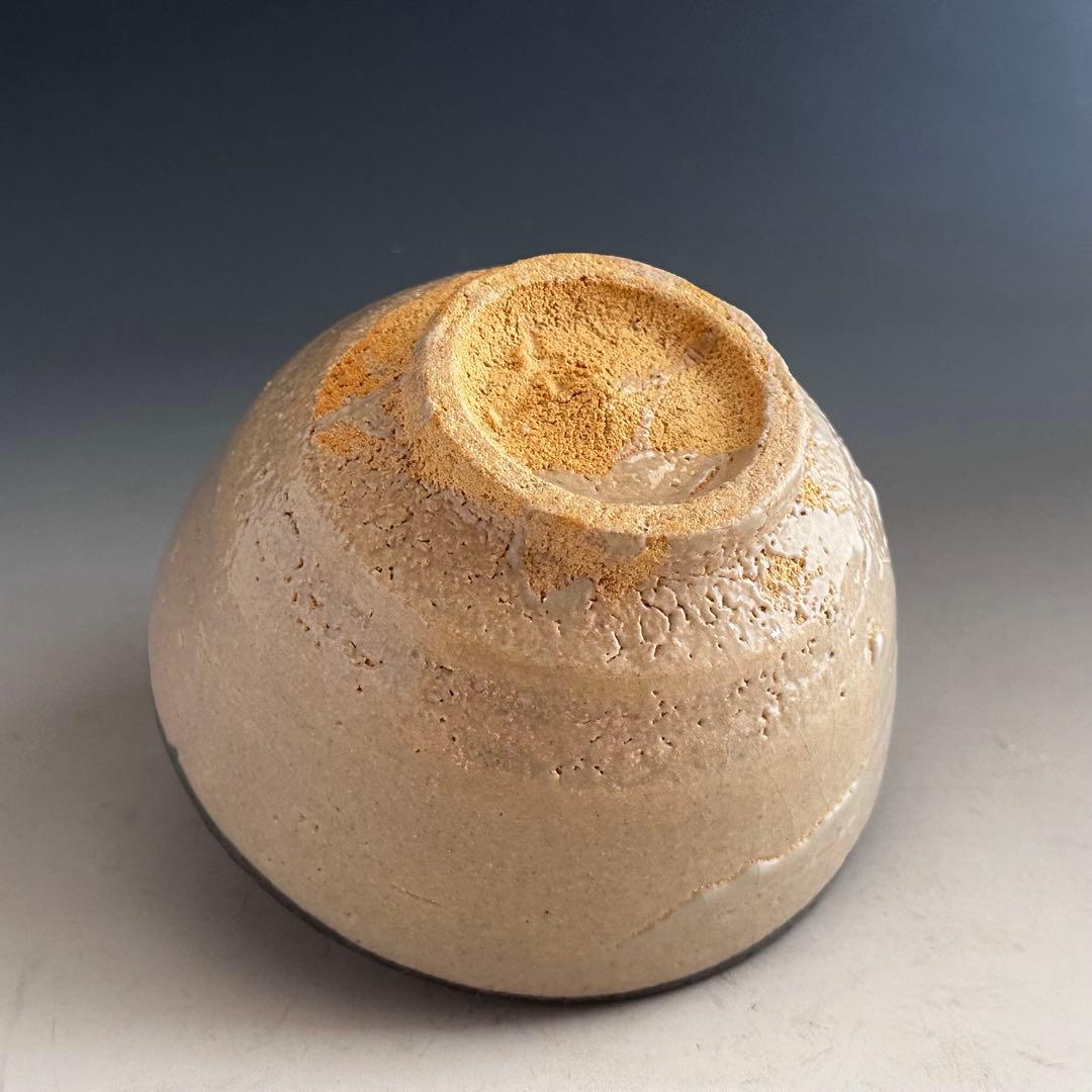 Karatsu Kawakujira Tea Bowl by Nakazato Shigetoshi - Iron Rim Glaze