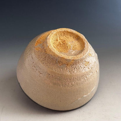 Karatsu Kawakujira Tea Bowl by Nakazato Shigetoshi - Iron Rim Glaze