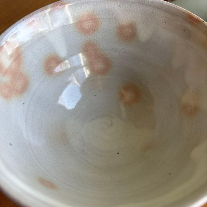 Tanigawa Shozo | Hagi-Style Matcha Bowl | Blush Crackle Glaze | Japanese Tea Ceremony Chawan