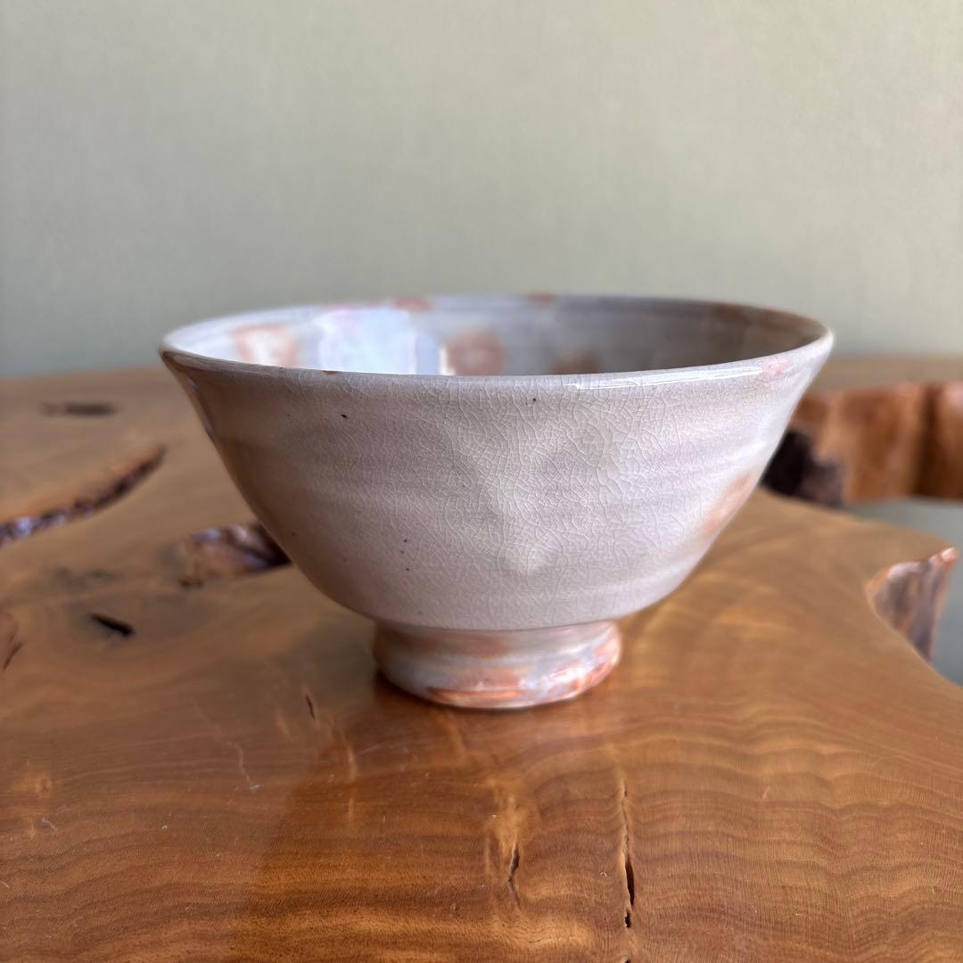 Tanigawa Shozo | Hagi-Style Matcha Bowl | Blush Crackle Glaze | Japanese Tea Ceremony Chawan