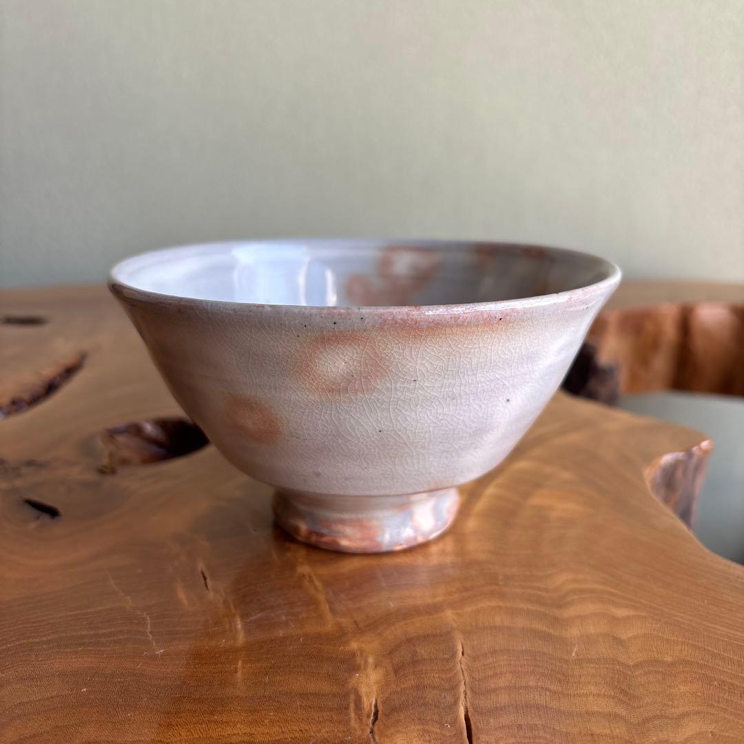 Tanigawa Shozo | Hagi-Style Matcha Bowl | Blush Crackle Glaze | Japanese Tea Ceremony Chawan