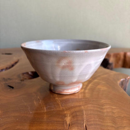 Tanigawa Shozo | Hagi-Style Matcha Bowl | Blush Crackle Glaze | Japanese Tea Ceremony Chawan