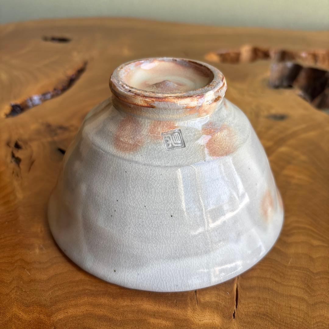Tanigawa Shozo | Hagi-Style Matcha Bowl | Blush Crackle Glaze | Japanese Tea Ceremony Chawan