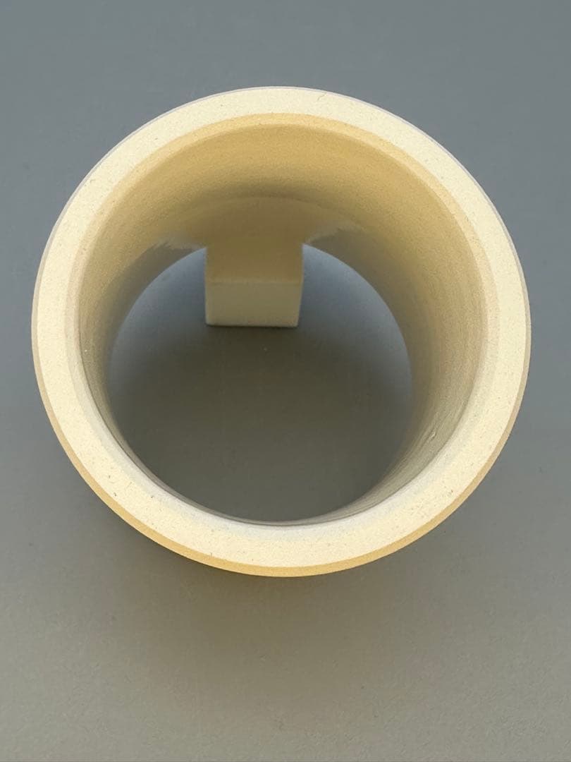 Kyoto Ceramic Tea Lid Rest (Futaoki) with Sanae Motif by Makuzu Kosai — Near Unused, Signed Box