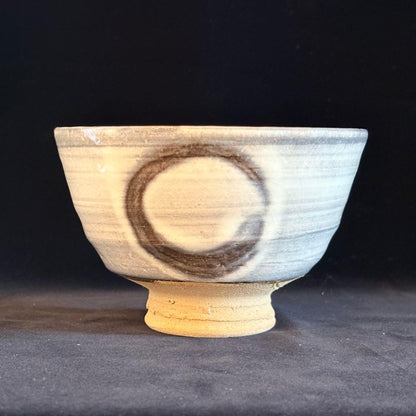 Taniguchi Shohachi Kohiki Tea Bowl with Enso — Japanese Chawan