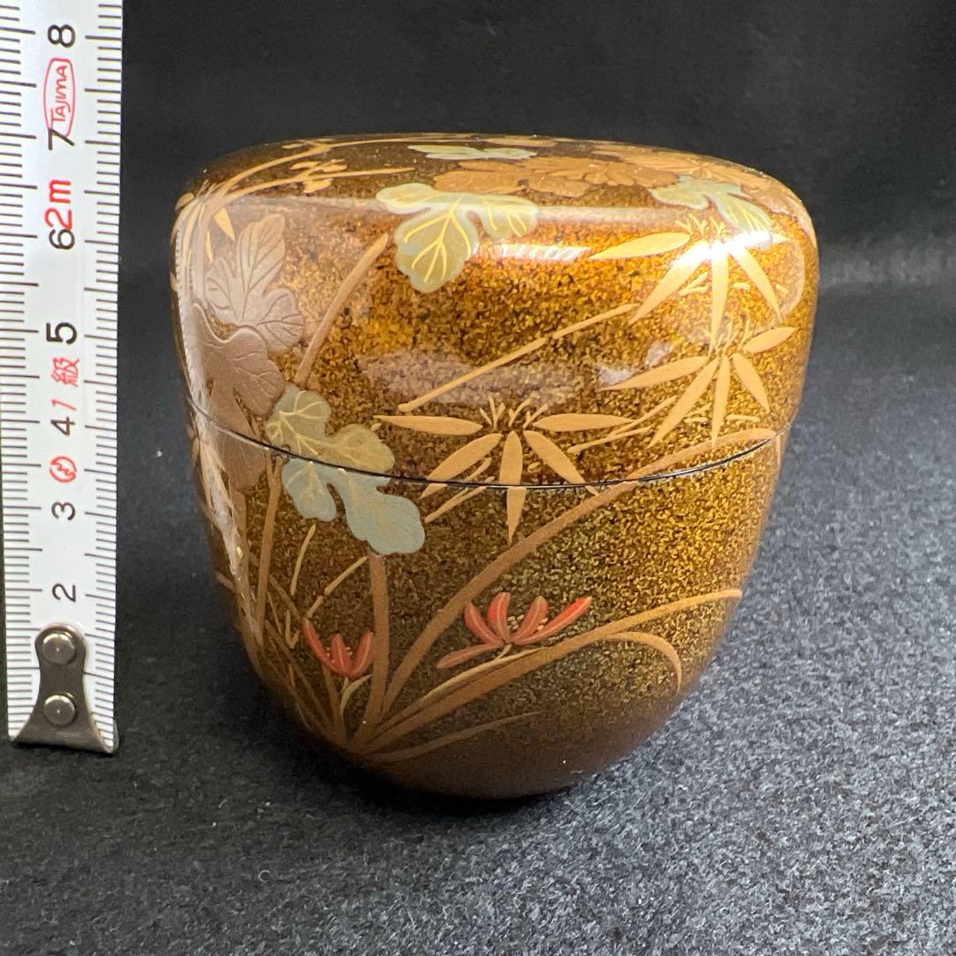 Nashiji Shikunshi Natsume by Yamashita Shunpo – Wajima Lacquer – Makie Art – Japan