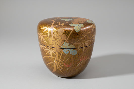 Nashiji Shikunshi Natsume by Yamashita Shunpo – Wajima Lacquer – Makie Art – Japan
