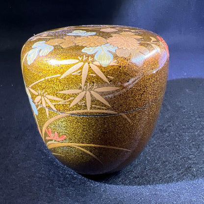 Nashiji Shikunshi Natsume by Yamashita Shunpo – Wajima Lacquer – Makie Art – Japan