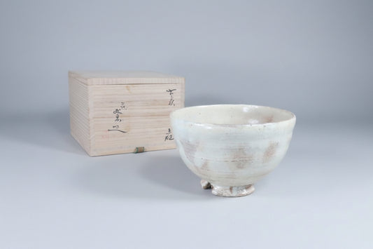 Ko-Hagi Iron Spot Chawan - Old-Style Hagi Ware Tea Bowl with Signed Box