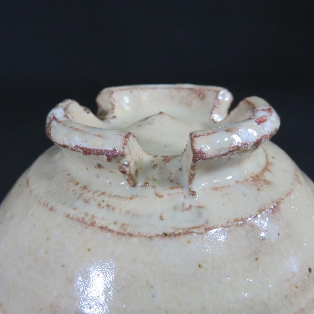 Ko-Hagi Iron Spot Chawan - Old-Style Hagi Ware Tea Bowl with Signed Box